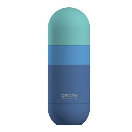 ASOBU Двустенна термо бутилка “ORB“ - 420 мл - цвят пастелно син