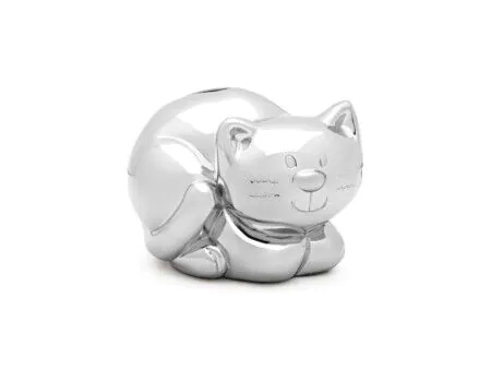 ZILVERSTAD Детска касичка “Котка“ - цвят сребро