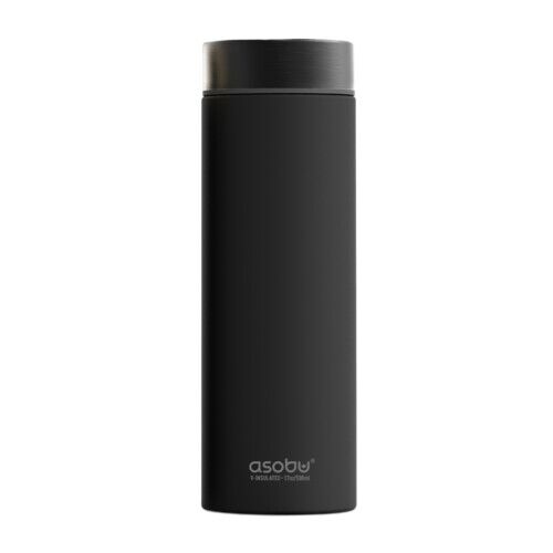 ASOBU Двустенна термо бутилка с вакуумна изолация “LE BATON“ - 500 мл. - черна/графит