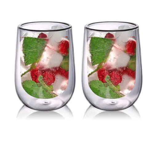FAUBOURG  Сет от 2 бр. двустенни стъклени чаши “LYON“ - 230 мл.