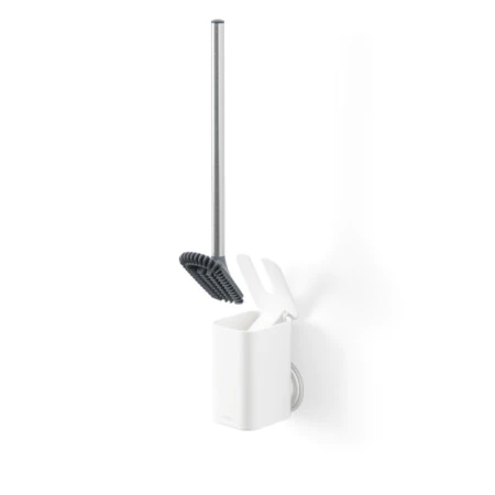 UMBRA Четка за тоалетна за монтиране на стена или под “FLEX ADHESIVE“ - бял цвят