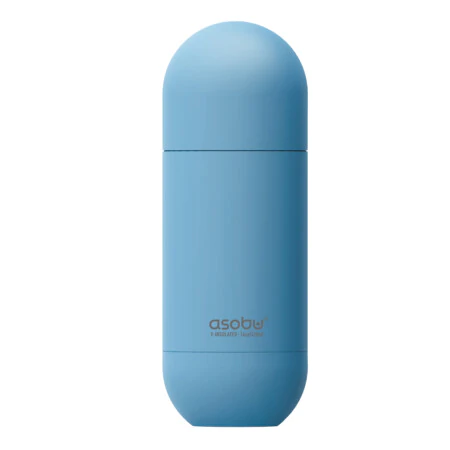 ASOBU Двустенна термо бутилка с вакуумна изолация “ORB“ - 420 мл. - синя
