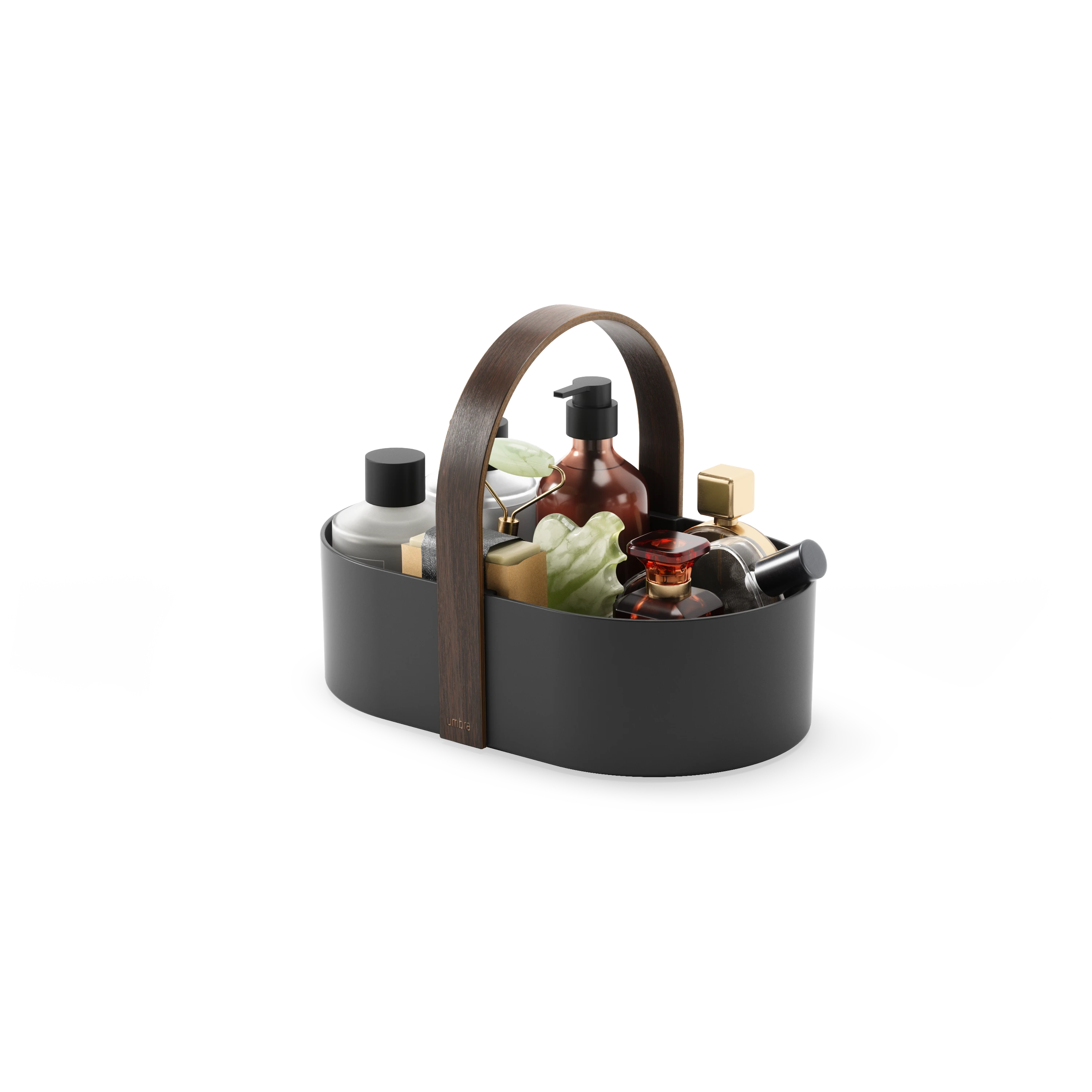 UMBRA Органайзер за гримове и аксесоари “BELLWOOD CADDY“ - цвят черен / орех