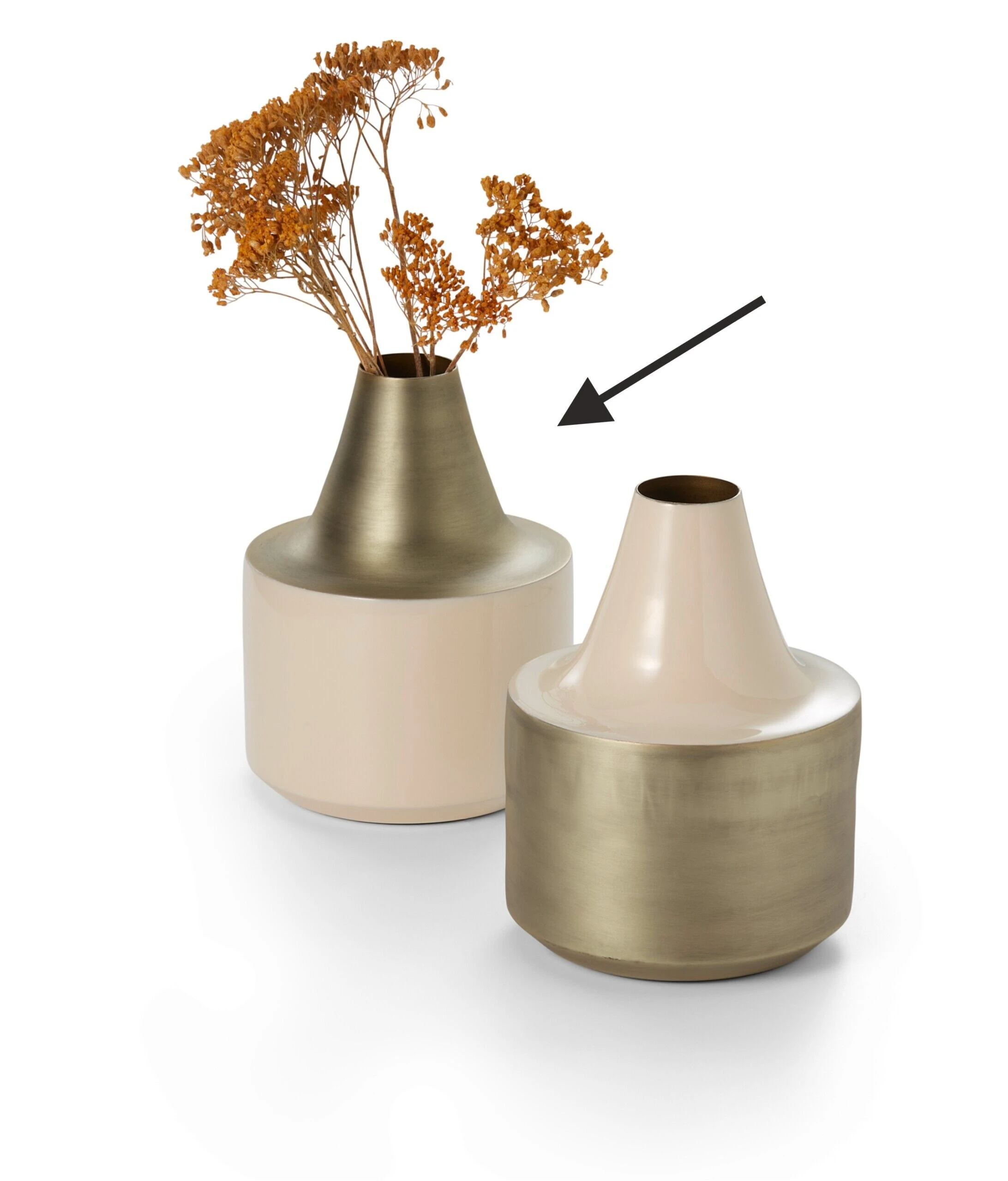 PHILIPPI Ваза “BARBADOS“ - бяла основа