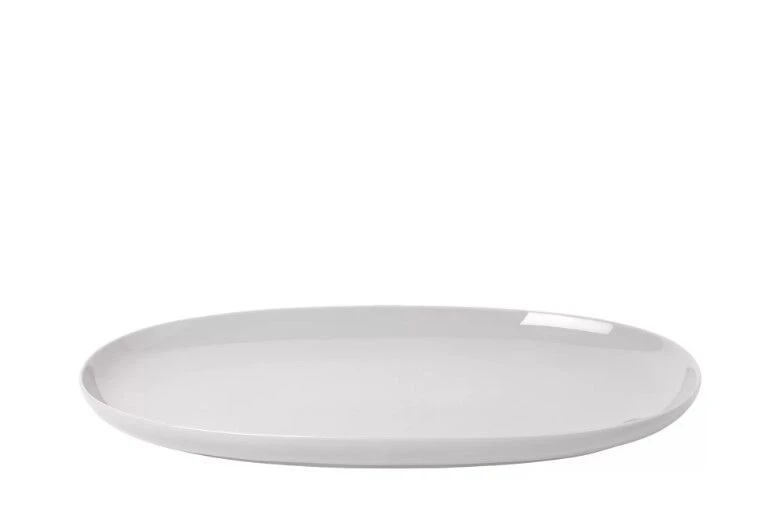 BLOMUS Овално плато 24х40 см - RO - цвят светло сив (NimbusCloud)