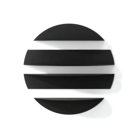 UMBRA Комплект от 4 бр. рафтове за стенен монтаж  “SOLIS“ - цвят черен