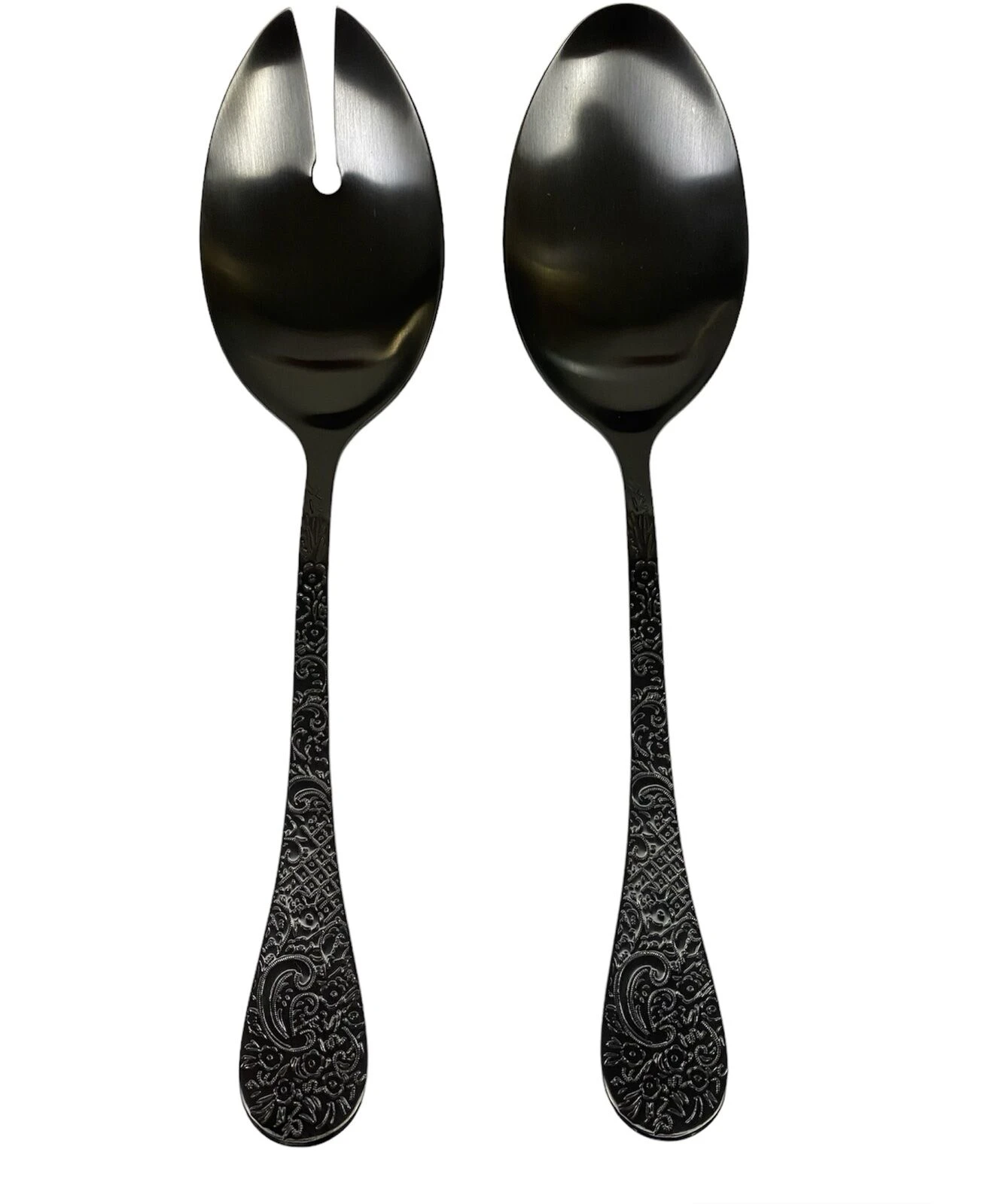 HERDMAR Прибори за салата “BETTY“- 2 части - черен мат