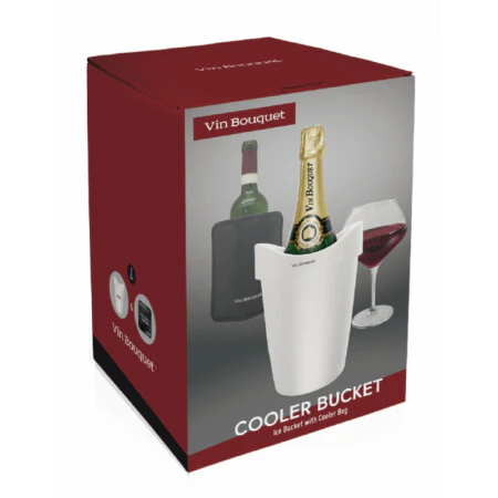 <p><strong>Vin Bouquet Охладител за 1 бутилка с гел - бял</strong><br /><strong>• Размери на опаковката:</strong><span> 15 x 22 x 15 см</span><br /><strong>• Тегло:</strong><span> 0,314 кг.</span><br /><strong>• Материал:</strong><span> Пластмаса, гел</span><br /><strong>• Капацитет: </strong><span>За една бутилка</span><br /><strong>Производител: Vin Bouquet, Испания</strong></p><br />Марка: Vin Bouquet <br />Модел: VB FIE 1237<br />Доставка: 2-4 работни дни<br />Гаранция: 2 години