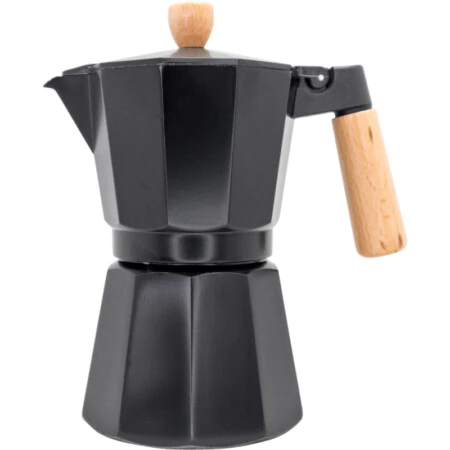Nerthus Алуминиева индукционна кафеварка за 6 кафета - черна
