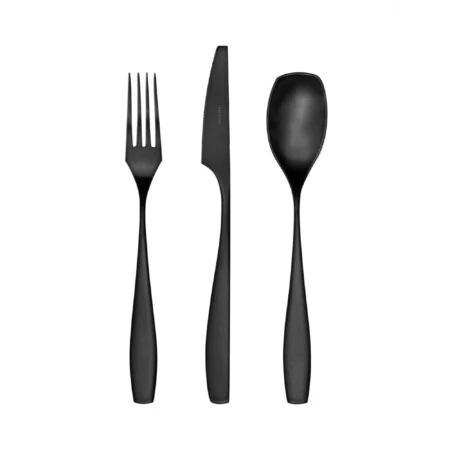HERDMAR Прибори за хранене “LIZZ“- 24 части - черен мат