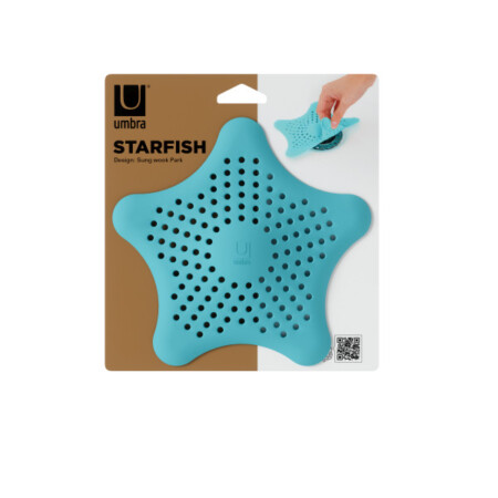 <p><span style="font-size: small;"><strong>UMBRA Аксесоар за сифон, за събиране на косми “STARFISH“ <br />• </strong></span><strong>Цвят:</strong> син<br /><strong>• Закрепване чрез вендузи</strong><br /><strong>• Подходящ за стандартни сифони</strong><br />• <strong>Размер:</strong> 15 x 15 x 1cм<br /><strong>• Тегло:</strong> 0,03 кг<br />• <strong>Материал:</strong> силикон<br />• <strong>Размер на опаковката: </strong>18 х 16 х 2 см<br /><strong>Производител: UMBRA / Канада</strong><br /> <em><strong>DESIGN: SUNG WOOK PARK</strong></em></p><br />Марка: Umbra HK Limited <br />Модел: UMBRA 023014-276<br />Доставка: 2-4 работни дни<br />Гаранция: 2 години