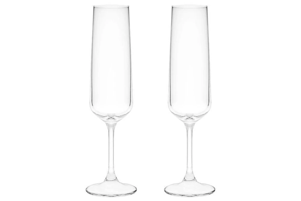 MAKU Комплект от 2бр чаши за шампанско Titanium Crystal - 205мл.
