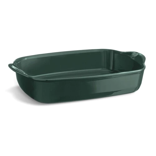 EMILE HENRY Керамична тава "LARGE RECTANGULAR OVEN DISH" - 42х28 см - цвят зелен кедър