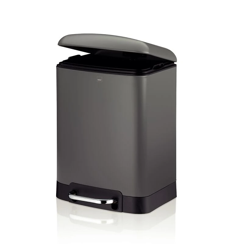KELA Кош за отпадъци с педал “Davino“ - сив - 6 л.