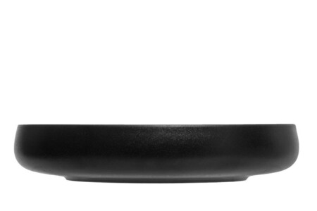 MAKU Основна чиния Robuste Ø 21 см. - черен мат с повърхност стил чугун