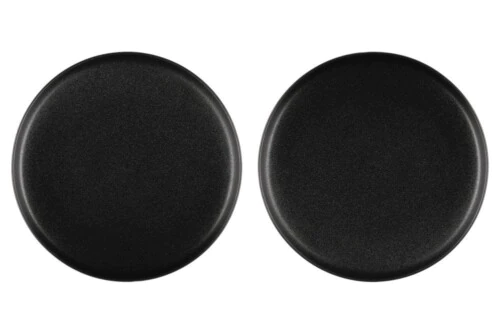 MAKU Подложна/Основна чиния Robuste 2 бр. Ø 26 см. - черен мат с повърхност стил чугун