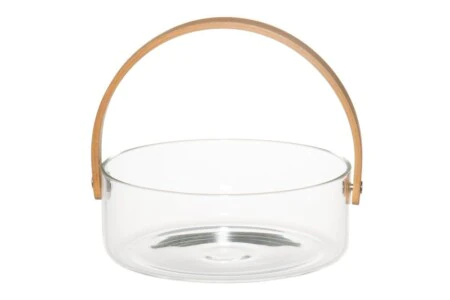 MAKU Стъклена купа за сервиране Ø 18 см. с дръжка