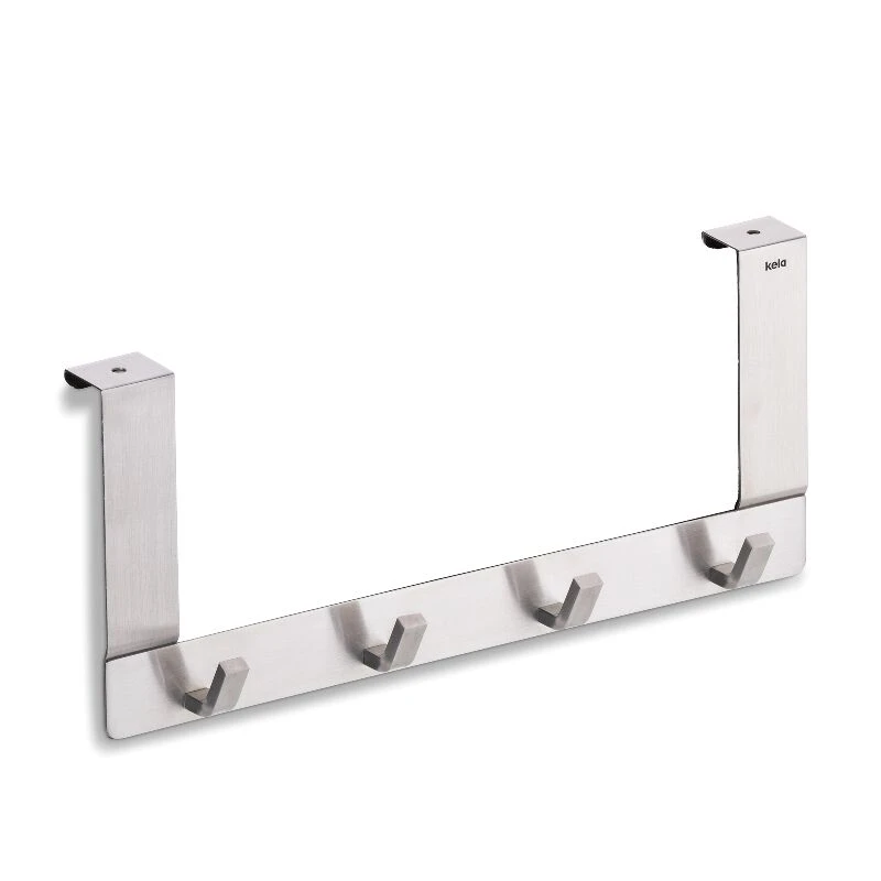 KELA Закачалка за вратички с 4 куки “Colgar“ - неръждаема стомана