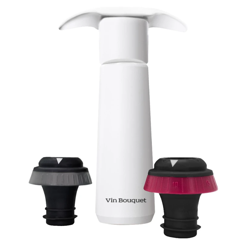 Vin Bouquet Ръчна вакуум помпа с 2 бр. - бяла