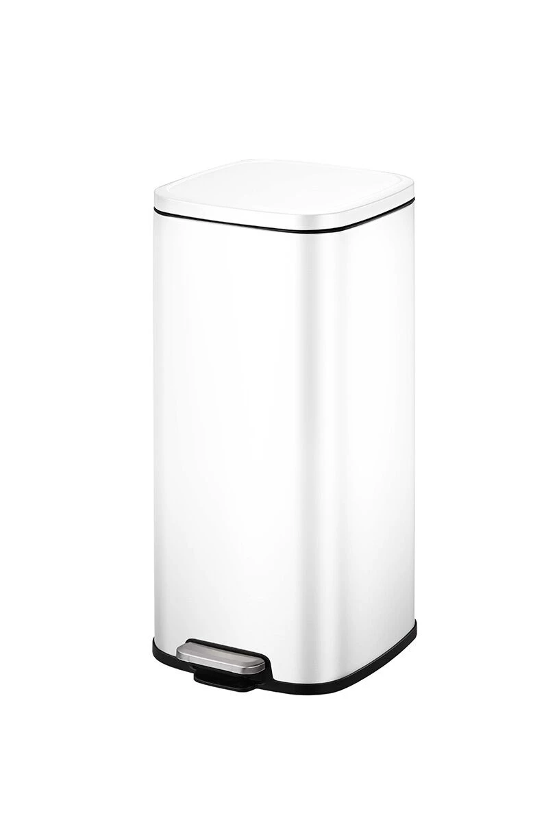 EKO Кош за отпадъци с педал “STELLA“ - 30л - бял
