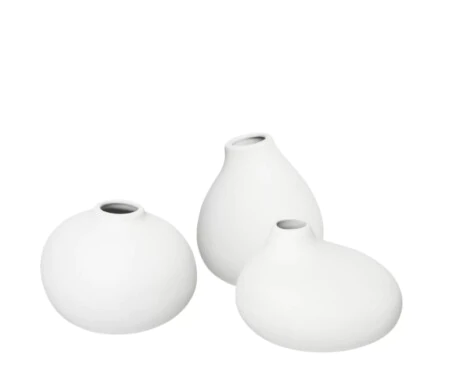 BLOMUS Комплект от 3 вази NONA - цвят бял