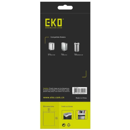 <p><strong>EKO 10 бр. Торби за смет с връзки EKO, размер G, 50-90 л.</strong><br /><strong>• В опаковка:</strong><span> 10 бр. торби</span><br /><strong>• Литраж:</strong><span> 50 - 90 литра</span><br /><strong>• Размер: G</strong><br /><strong>• Не са прикрепени една към друга</strong><br /><strong>• Интегрирани дръжки за затягане, завръзване и носене</strong><br /><strong>• Подходящи и за кошове за разделно събиране с две вътрешни кофи</strong><br /><strong>Производител: EKO EUROPE / Холандия</strong></p><br />Марка: BLOMUS <br />Модел: EKO 337077<br />Доставка: 2-4 работни дни<br />Гаранция: 2 години