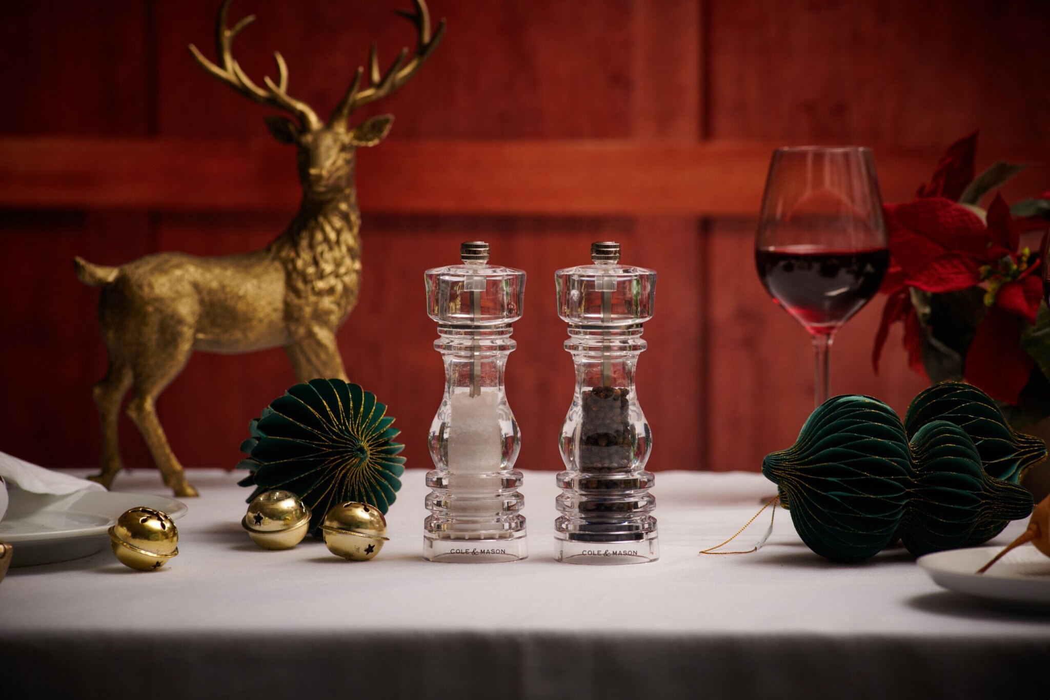 COLE & MASON Комплект мелнички за сол и пипер “LONDON“ – 18 см. – прозрачни