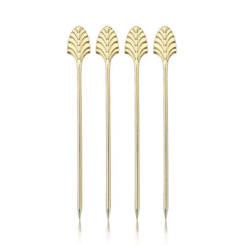 VISKI Коктейлни клечки 4бр. “Art Deco Gold“