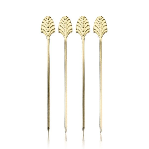 VISKI Коктейлни клечки 4бр. “Art Deco Gold“