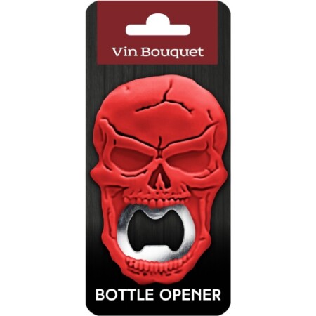 <p><strong>Vin Bouquet Отварачка за бутилки ЧЕРЕП - червена</strong><br /><strong>• Размери:</strong><span> <span>8 x 5 см</span>.<br /><strong>• Размери на опаковката:</strong> 13,8 x 6,3 x 1,1 см.</span><br /><strong>• Тегло:</strong><span> 0,040 кг.<br /><strong>• Цвят: </strong>червен<br /><strong>• Дизайн:</strong> ЧЕРЕП </span><br /><strong>Производител: Vin Bouquet, Испания</strong></p><br />Марка: Vin Bouquet <br />Модел: VB FID 1429<br />Доставка: 2-4 работни дни<br />Гаранция: 2 години