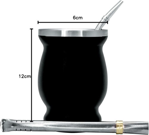 <p><strong>Nerthus Сет за чай Мате - 4 части</strong><br /><strong>• Размери:</strong><span> <span>6 x 6 x 12</span></span><span> </span><span>см.</span><br /><strong>• Тегло:</strong><span> </span><span>0,147 </span><span>кг.<br /><strong>• Материал:</strong> неръждаема стомана<br /><strong>• Цвят:</strong> инокс/черен<br /><strong>• Вместимост:</strong> 0,250 мл. </span><br /><strong>• Комплектът съдържа:<br /></strong><span>  - Двустенна чаша за мате - 0,250 мл.</span><br /><span>  - Сламки за мате с филтър - 2 бр. </span><br /><span>  - Четка за почистване<br /><strong>• Препоръчва се почистване на ръка</strong></span><br /><strong>Производител: Vin Bouquet, Испания</strong></p><br />Марка: Vin Bouquet <br />Модел: VB FIH 851<br />Доставка: 2-4 работни дни<br />Гаранция: 2 години