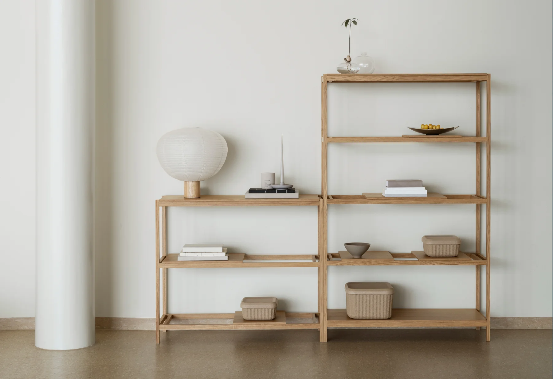 BLOMUS Ароматна свещ FRAGA размер L – цвят Moonbeam – аромат Morning Rays