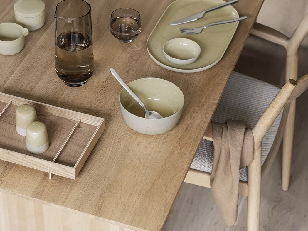 BLOMUS Чиния за сервиране 35 х 20 см. – SABLO – цвят екрю-бежово (Savannah)