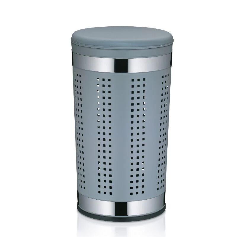 KELA Kош за пране и табуретка 2в1 “Sevilla“ - светло сив