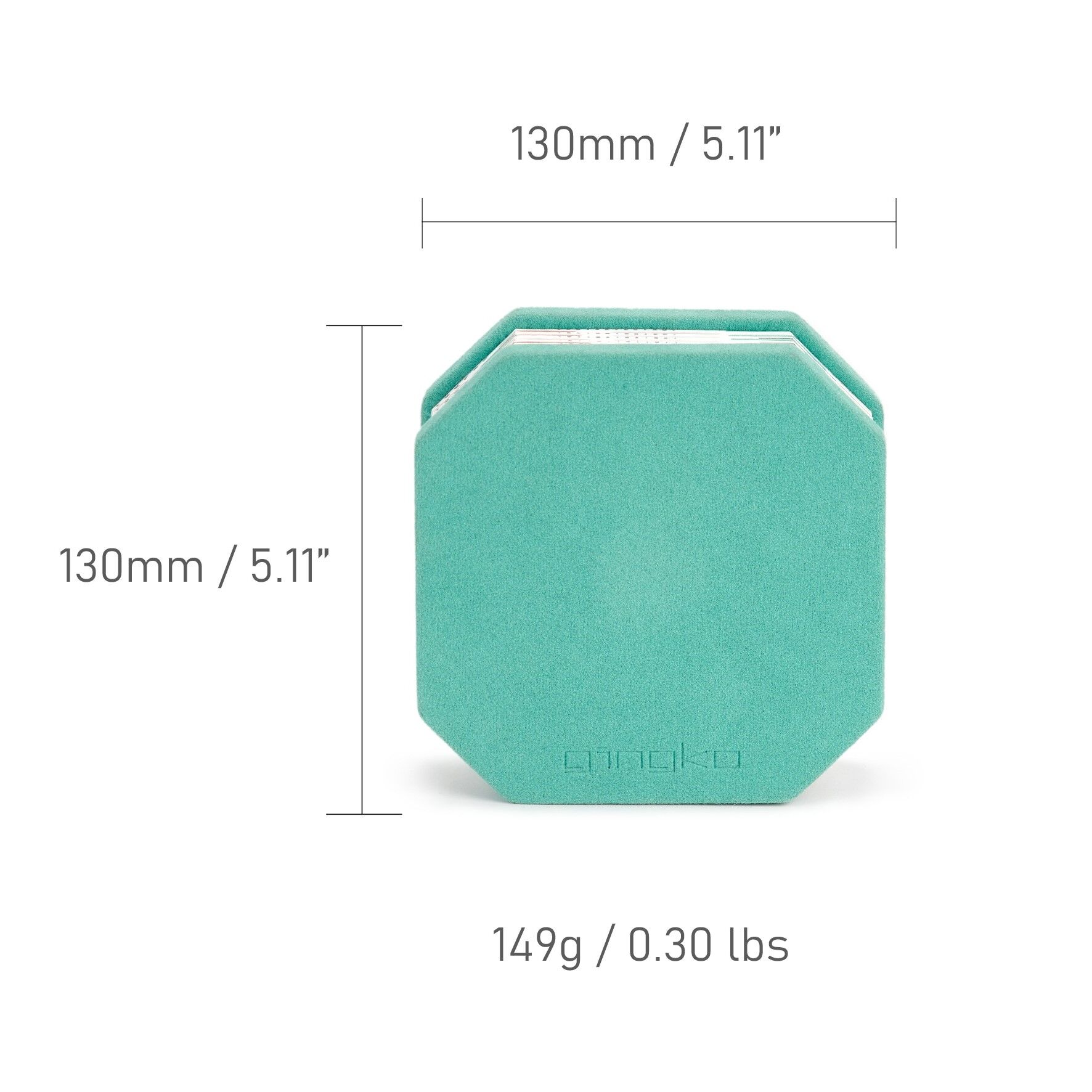 GINGKO Смарт лампа акордеон – тюркоазено кадифе и геометрични фигури