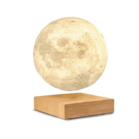 <p><strong>GINGKO Левитираща смарт лампа “MOON“ - цвят бял ясен</strong><br /><strong>• Семпъл и елегантен дизайн</strong><br /><strong>• Захранване: 12V - 1A AC/DC адаптор (включен)</strong><strong><br /></strong><strong>• Размери на основата: </strong><span>12</span><span> х 12 х 3 см.<br /></span><strong>• Диаметър на луната:</strong> Ø <span>14 см.</span><br /><strong>• Материал:</strong><span> бял ясен, PLA 3D принтирана луна<br /></span><strong>• Тегло:</strong><span> 0,800 кг.</span><br /><strong>• Тегло с опаковка:</strong><span> 0,186 кг.</span><br /><strong>• Цветна температура: <br /></strong><span> - топла жълта светлина -  2700К<br /></span><span> - топла бяла светлина - 3500К<br /> - бяла светлина - 5000К<br /><strong>• Мощност на крушката: </strong>1,5 W LED<br /><strong>• Благодарение на вградения магнит, луната се носи и бавно се върти в пространството над стойката, създавайки зашеметяващ визуален ефект<br /><span>• Дървото, хартията, каучукът или коркът, използвани за създаването на този продукт, са сертифицирани от Съвета за управление на горите (FSC) -  организация с нестопанска цел, посветена на популяризирането на екологично и устойчиво горско стопанство</span></strong><br /></span><strong>• Опаковано в красива подаръчна кутия<br /></strong><strong>Производител: GINGKO DESIGN/ Англия</strong></p><br />Марка: Gingko Design <br />Модел: Gingko G019AH<br />Доставка: 2-4 работни дни<br />Гаранция: 2 години