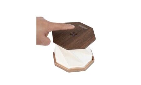 GINGKO Сгъваема смарт лампа “Twist Hexagon“ – орех