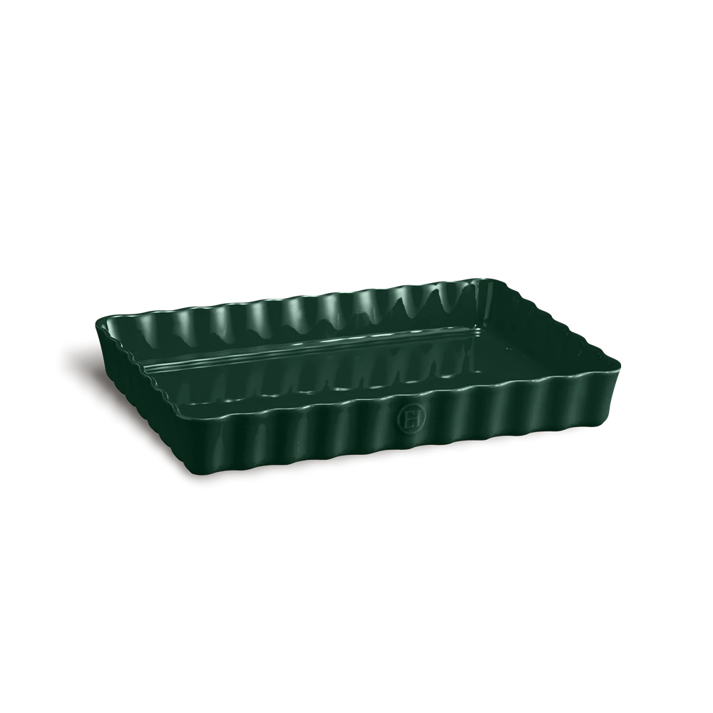 EMILE HENRY Керамична форма за тарт "DEEP TART DISH" - цвят зелен кедър