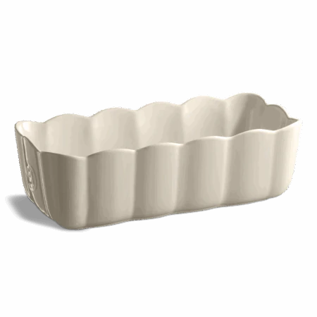 EMILE HENRY Керамична форма "MADELEINE LOAF DISH" - цвят екрю