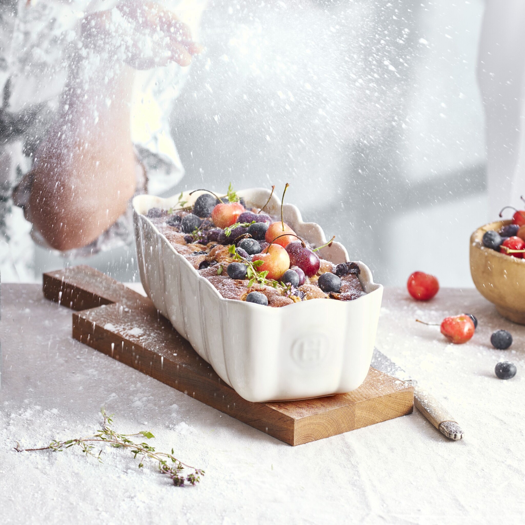 EMILE HENRY Керамична форма „MADELEINE LOAF DISH“ – цвят екрю