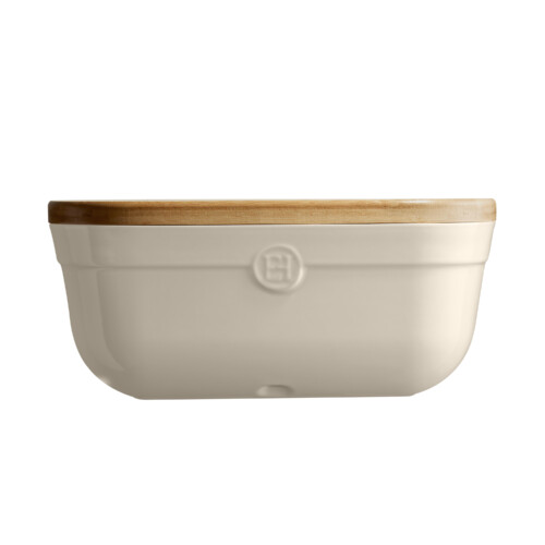 <p><span style="color: #000000;"><strong>EMILE HENRY Керамична кутия за хляб с дъска за рязане "BREAD BOX" </strong></span><br /><span style="color: #000000;">• </span><strong><span style="color: #000000;">Материал на основата:</span>  <span style="color: #ff0000;">HR® Ceramic (High Resistance) <span style="color: #000000;">/ </span></span></strong><span style="color: #ff0000;"><span style="color: #000000;">Високо устойчива керамика</span></span><strong><span style="color: #ff0000;"><br /><span style="color: #000000;">• Без съдържание на олово, кадмий и никел</span><br /><span style="color: #000000;">• Външен размер вкл.дръжките: </span></span></strong><span style="color: #ff0000;"><span style="color: #000000;">35,5 х 24,5 х 15,8 см</span></span><span style="color: #ff0000;"><br /><strong><span style="color: #000000;">• Вътрешен размер: </span></strong><span style="color: #000000;">32,5 х 22 х 12,5 см<br /></span></span><span style="color: #ff0000;"><span style="color: #000000;">• <strong>Вместимост:</strong> 6,5 литра</span><br /><span style="color: #000000;"><strong>• Тегло: </strong>3,9 кг</span><br /><span style="color: #000000;">•<strong> Размери на опаковката:</strong> 43,5 х 31,5 х 19 см (ДхШхВ)</span><br /><span style="color: #000000;">• <strong>Тегло с опаковката:</strong> 4,4 кг</span><br /><span style="color: #000000;">• <strong>Цвят: </strong>екрю</span><br /><span style="color: #000000;">• <strong>Основата е подходяща за съдомиялна машина</strong><br />• <strong>Капакът </strong></span><strong>НЕ Е</strong><span style="color: #000000;"><strong> подходящ за съдомиялна машина</strong></span><br /><strong><span style="color: #000000;">Производител: EMILE HENRY / Франция</span></strong></span></p><br />Марка: Emile Henry <br />Модел: EH 8750-02<br />Доставка: 2-4 работни дни<br />Гаранция: 2 години