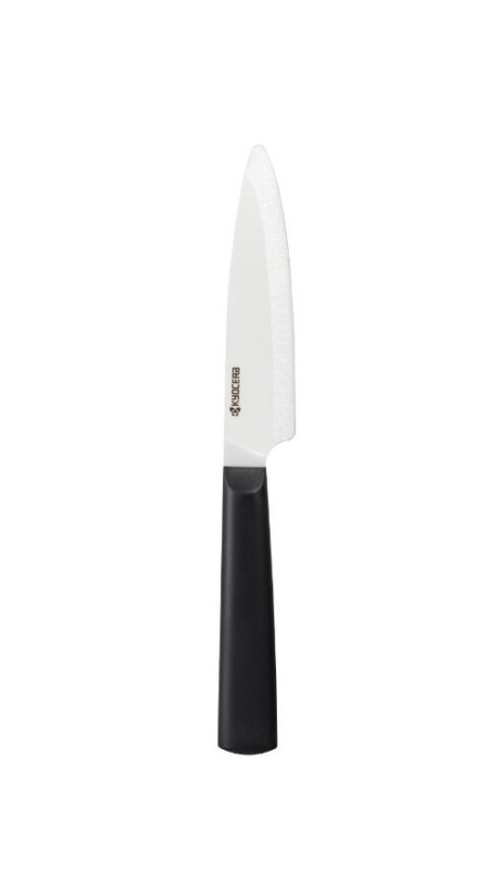 <p><strong>KYOCERA Комплект ножове 2 бр. - FK-110WH-BK / FK-140WH-BK</strong><br /><span>  – Керамичен нож Kyocera FK-140 WH-BK ( острие 14 см) - 1 бр. </span><br /><span>  – Керамичен нож Kyocera FK-110 WH-BK ( острие 12,5 см) - 1 бр. </span><br /><span><strong>• Бяло острие, черна дръжка</strong></span><br /><span><strong>• Материал острие: </strong>циркониева керамика<strong><br />• Материал дръжка: </strong>пластмаса<strong><br />• Изключително остри</strong></span><br /><span><strong>• С ергономични дръжки </strong></span><br /><span><strong>• Не използвайте за рязане на твърди или замразени храни</strong></span><br /><span><strong>Подходящи за съдомиялна машина.<br /></strong><strong>Производител: KYOCERA / Япония</strong></span></p><br />Марка: KYOCERA <br />Модел: Kyocera FK-2PC-KB EU<br />Доставка: 2-4 работни дни<br />Гаранция: 2 години