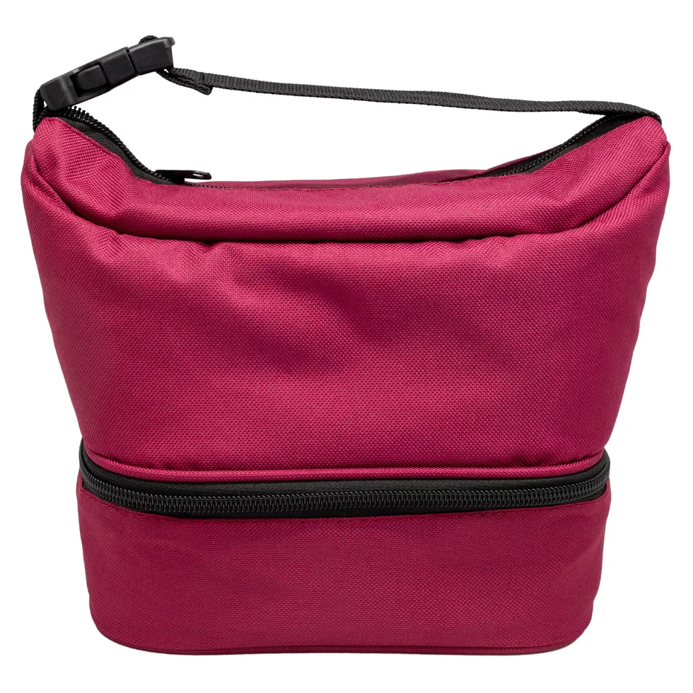 Nerthus Термоизолираща чанта с две отделения - цвят циклама