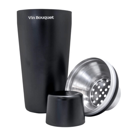 <p><strong>Vin Bouquet Шейкър за коктейли - 700 мл. - цвят черен мат</strong><br /><strong>• Размери на опаковката: </strong><span>24 x 9 x 9 см.</span><br /><strong>• Тегло:</strong><span> 0,182 кг.</span><br /><strong>• Вместимост: </strong><span>700 мл.</span><br /><strong>• Материал:</strong><span> Стомана<br /><strong>• Цвят:</strong> Черен</span><br /><strong>Производител: Vin Bouquet, Испания</strong></p><br />Марка: Vin Bouquet <br />Модел: VB FIK 1467<br />Доставка: 2-4 работни дни<br />Гаранция: 2 години