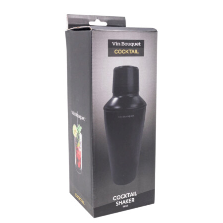 <p><strong>Vin Bouquet Шейкър за коктейли - 700 мл. - цвят черен мат</strong><br /><strong>• Размери на опаковката: </strong><span>24 x 9 x 9 см.</span><br /><strong>• Тегло:</strong><span> 0,182 кг.</span><br /><strong>• Вместимост: </strong><span>700 мл.</span><br /><strong>• Материал:</strong><span> Стомана<br /><strong>• Цвят:</strong> Черен</span><br /><strong>Производител: Vin Bouquet, Испания</strong></p><br />Марка: Vin Bouquet <br />Модел: VB FIK 1467<br />Доставка: 2-4 работни дни<br />Гаранция: 2 години