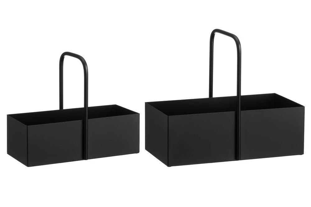 MAKU Сет стоманени кошници за съхранение - 2 бр.