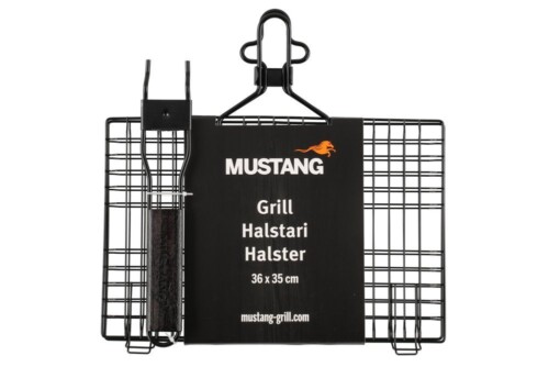 <p><strong>MUSTANG Решетка / скара за барбекю с незалепващо покритие и мобилна дръжка - 36 х 35 см.</strong><br /><strong>• Материал:</strong><span> стомана, дърво<br /></span><strong>• Размери:</strong><span> 35 х 4 х 59 см. <br /><strong>• Тегло:</strong> 0,720 кг.<br /><strong>• Цвят: </strong>черен<br /><strong>• Мобилна дръжка<br />• Незалепващо покритие</strong><br /><strong>• Не е подходяща за съдомиялна машина</strong></span><br /><strong>Производител: Tammer Brands/ Финландия</strong></p><br />Марка: MUSTANG <br />Модел: TB MUS 274295<br />Доставка: 2-4 работни дни<br />Гаранция: 2 години