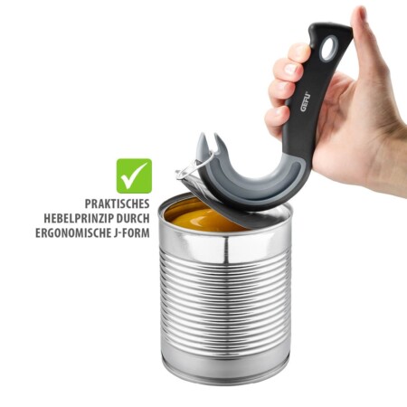 <p><span style="font-size: small;"><strong>GEFU Отварачка за консерви с пръстен “PULLTO“<br /></strong></span>• <strong>Лесно и безопасно отваряне на консерви с пръстен</strong><br />• <strong>Практичен лостов принцип, благодарение на J-образната форма</strong><br />• <strong>Неплъзгащата се дръжка осигурява сигурен захват</strong><br />• <strong>Куката повдига и захваща халката без никаква ръчна намеса</strong><br />• <strong>Материал:</strong> пластмаса<br /> • <strong>Размери:</strong> 15,5 х 9 х 1 см<br />• <strong>Тегло:</strong> 0,045 кг <br />•<strong> Не е подходяща за съдомиялна машина </strong><br /> <strong>Производител: GEFU / Германия<br /></strong><br /><br /></p><br />Марка: GEFU - GERMANY <br />Модел: GEFU 12478<br />Доставка: 2-4 работни дни<br />Гаранция: 2 години
