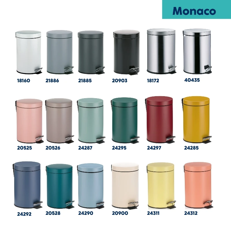 <p><strong>KELA Кош за отпадъци с педал “Monaco“ - жълт - 3 л.</strong><br /><strong>• Серия: </strong><span>Monaco</span><br /><strong>• Материал:</strong><span> метал</span><br /><strong>• Размери: </strong><span>Ø 17</span><span> х 26 см.</span><br /><strong>• Вместимост:</strong><span> 3 л.</span><br /><strong>• Цвят:</strong><span> жълт</span><br /><strong>• Производител: KELA / Германия</strong></p><br />Марка: KELA <br />Модел: KELA 24311<br />Доставка: 2-4 работни дни<br />Гаранция: 2 години