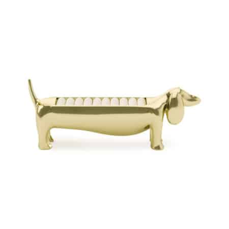 UMBRA Поставка за пръстени “DACHSIE“ –  дакел – цвят месинг